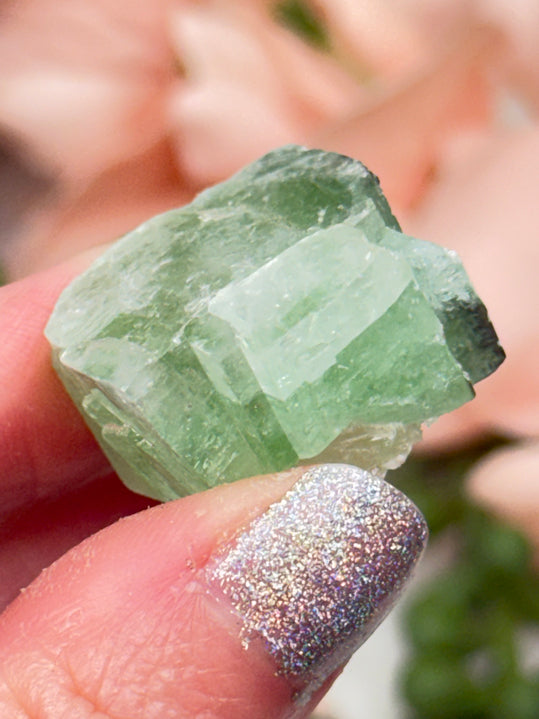 Green Apophyllite Clusters