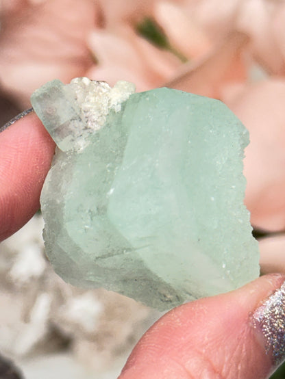 Green Apophyllite Clusters