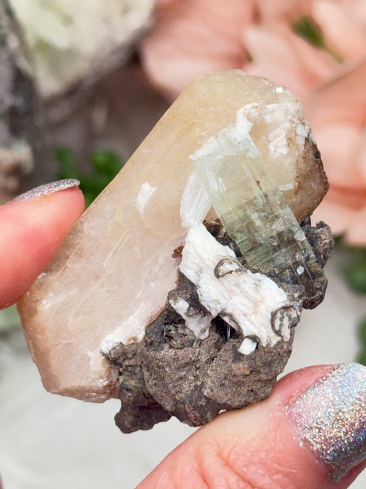 Green Apophyllite Clusters