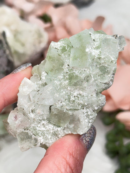 Green Apophyllite Clusters