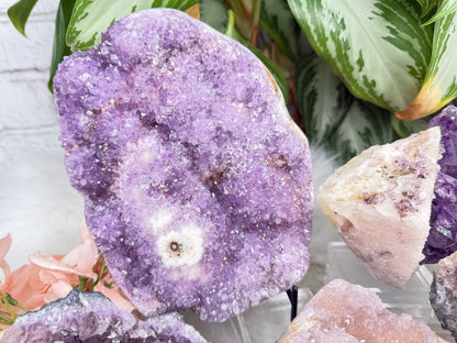 Pink Purple Amethyst Clusters