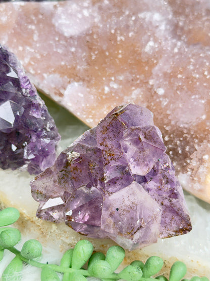 Pink Purple Amethyst Clusters