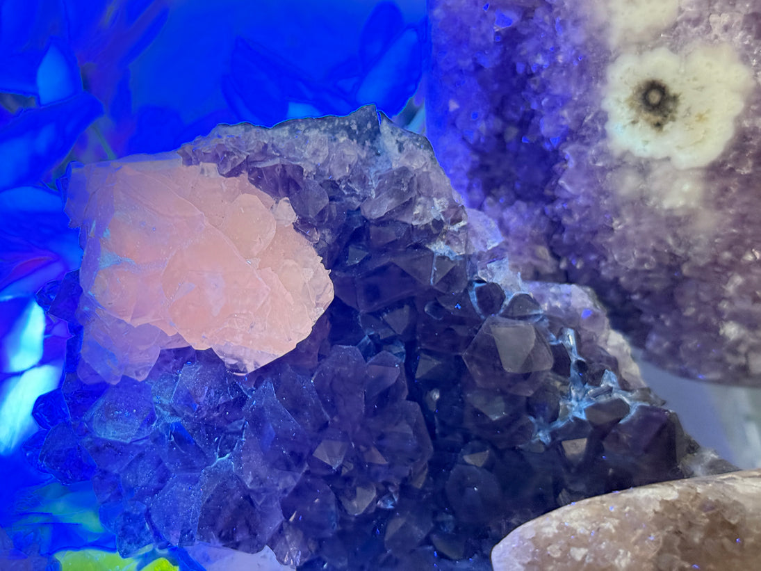 Pink Purple Amethyst Clusters
