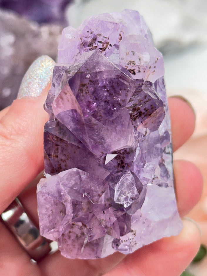 Pink Purple Amethyst Clusters