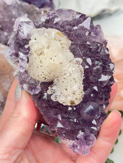Pink Purple Amethyst Clusters