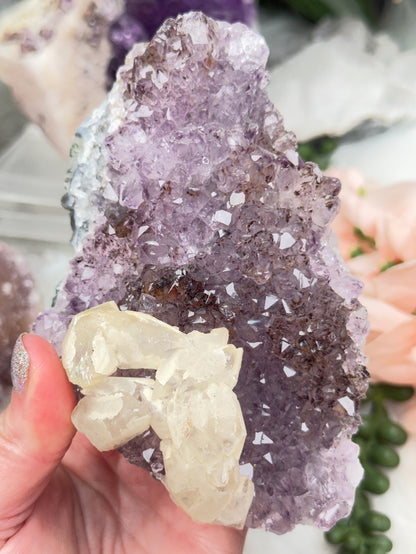Pink Purple Amethyst Clusters
