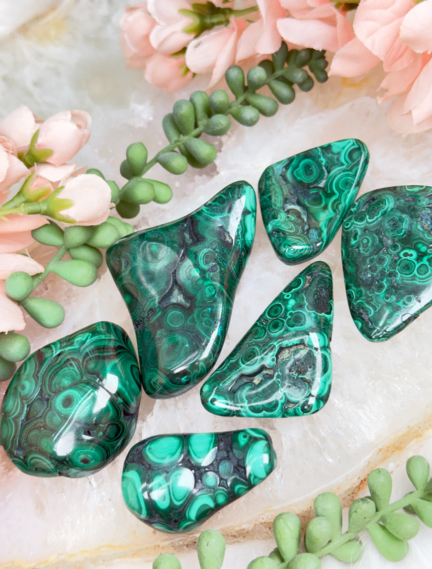 Polished Green Malachite