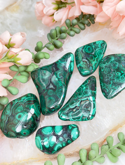 Polished Green Malachite