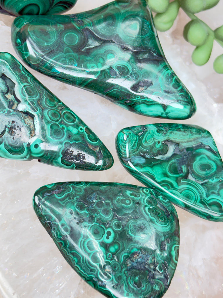 Polished Green Malachite