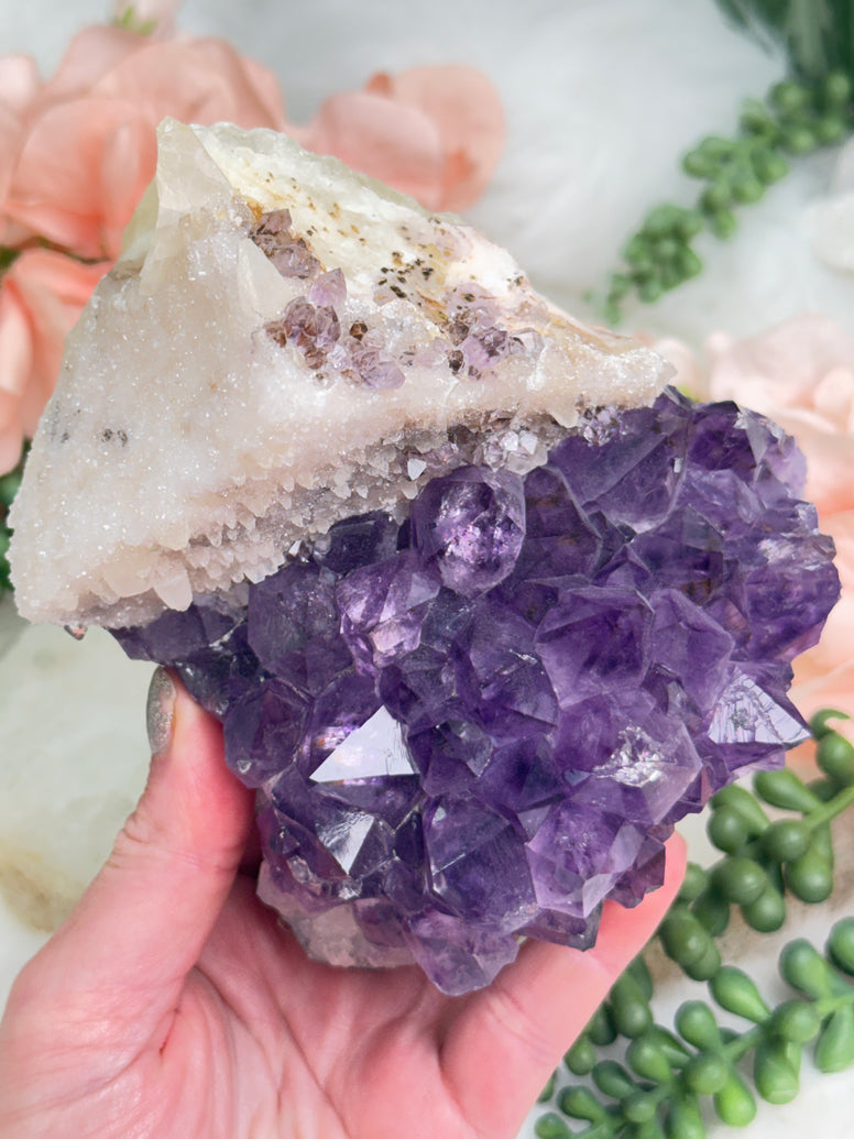 Pink Purple Amethyst Clusters