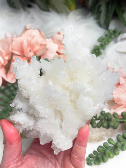 White Aragonite Crystals