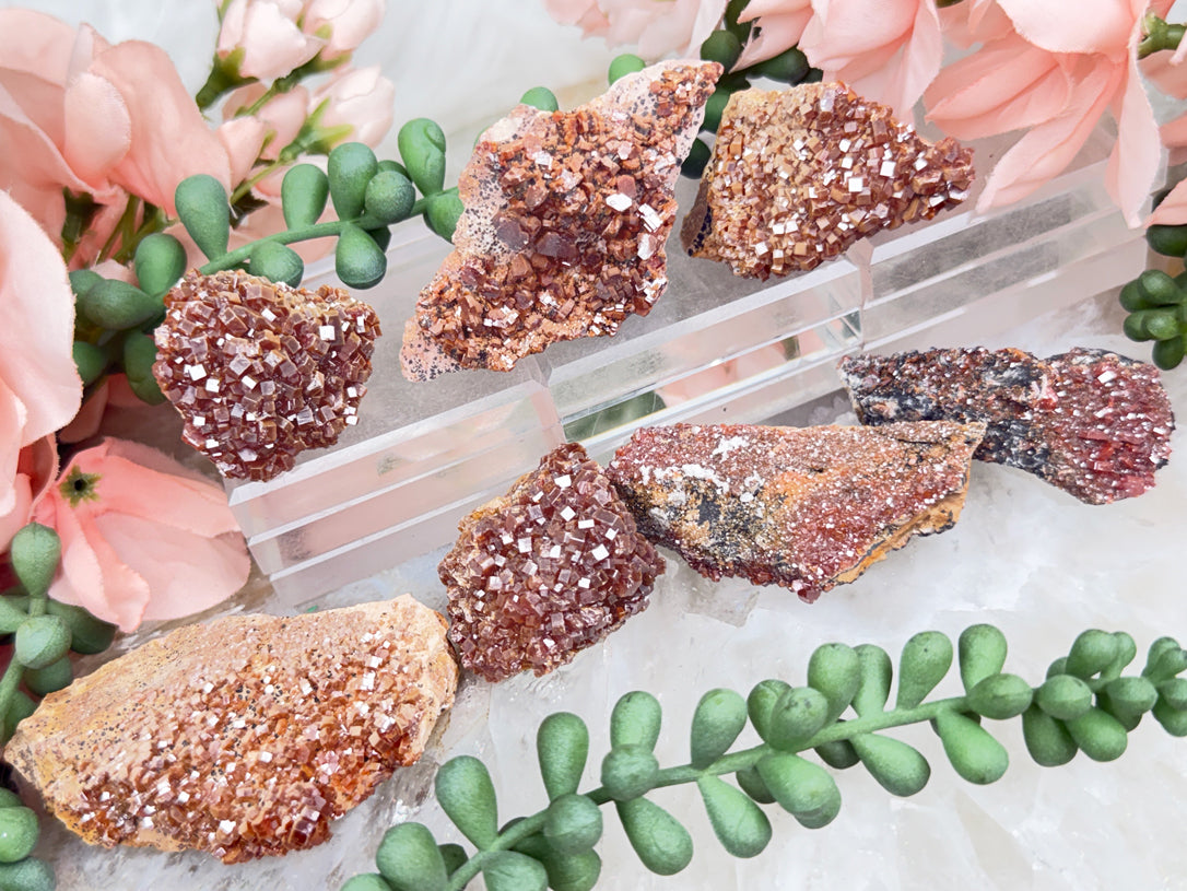 Orange Vanadinite Clusters