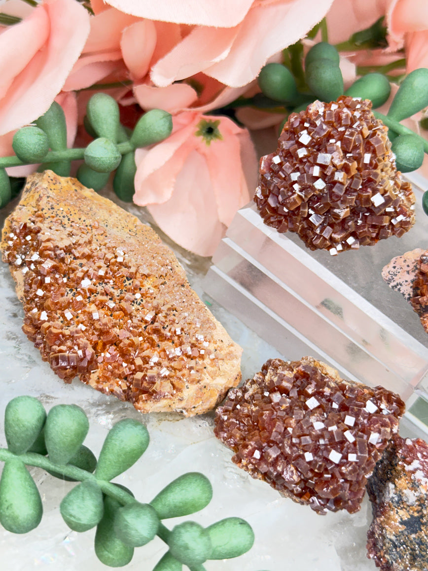 Orange Vanadinite Clusters