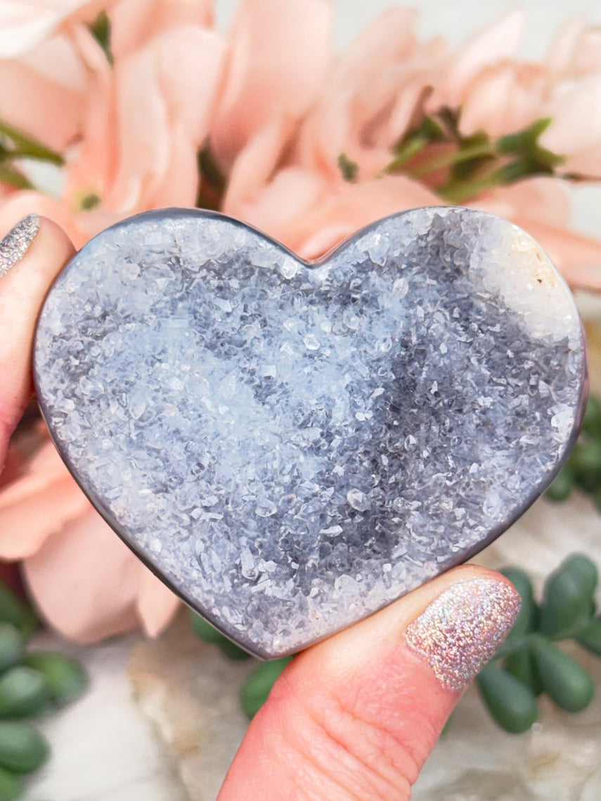 Orca Agate Hearts