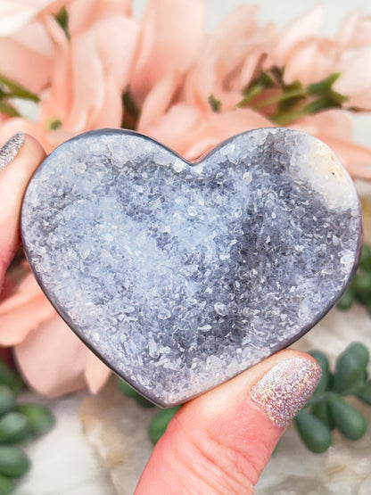 Orca Agate Hearts