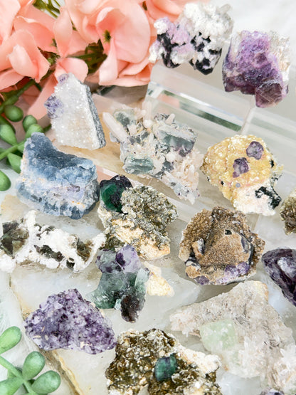 Small Unique Fluorite Specimens