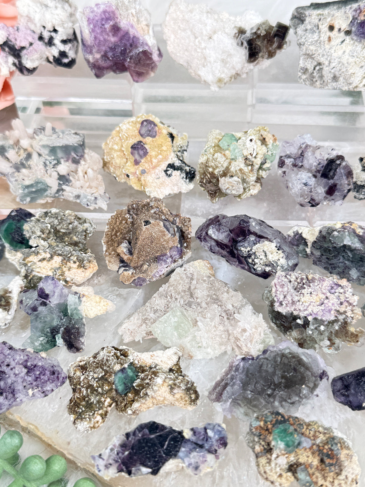 Small Unique Fluorite Specimens