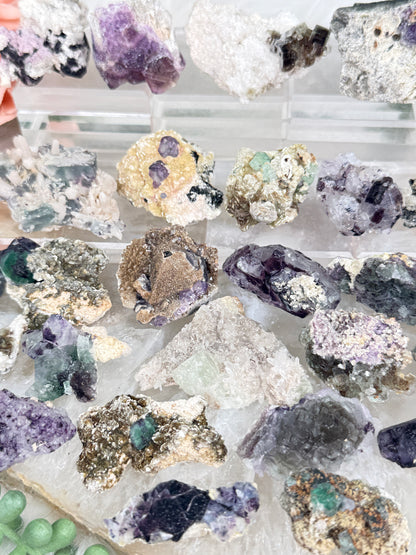 Small Unique Fluorite Specimens