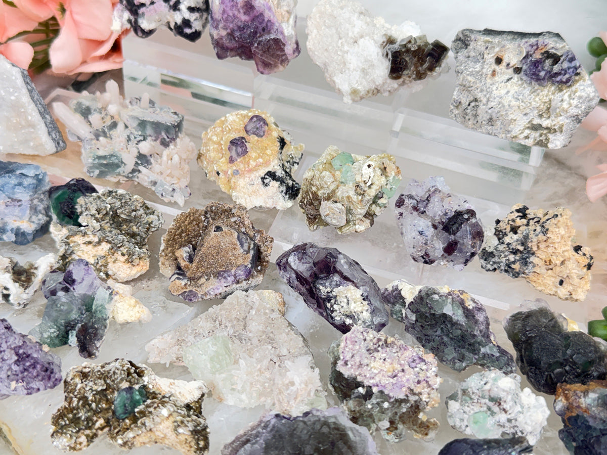 Small Unique Fluorite Specimens