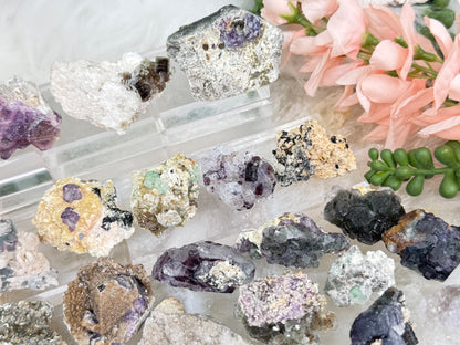 Small Unique Fluorite Specimens