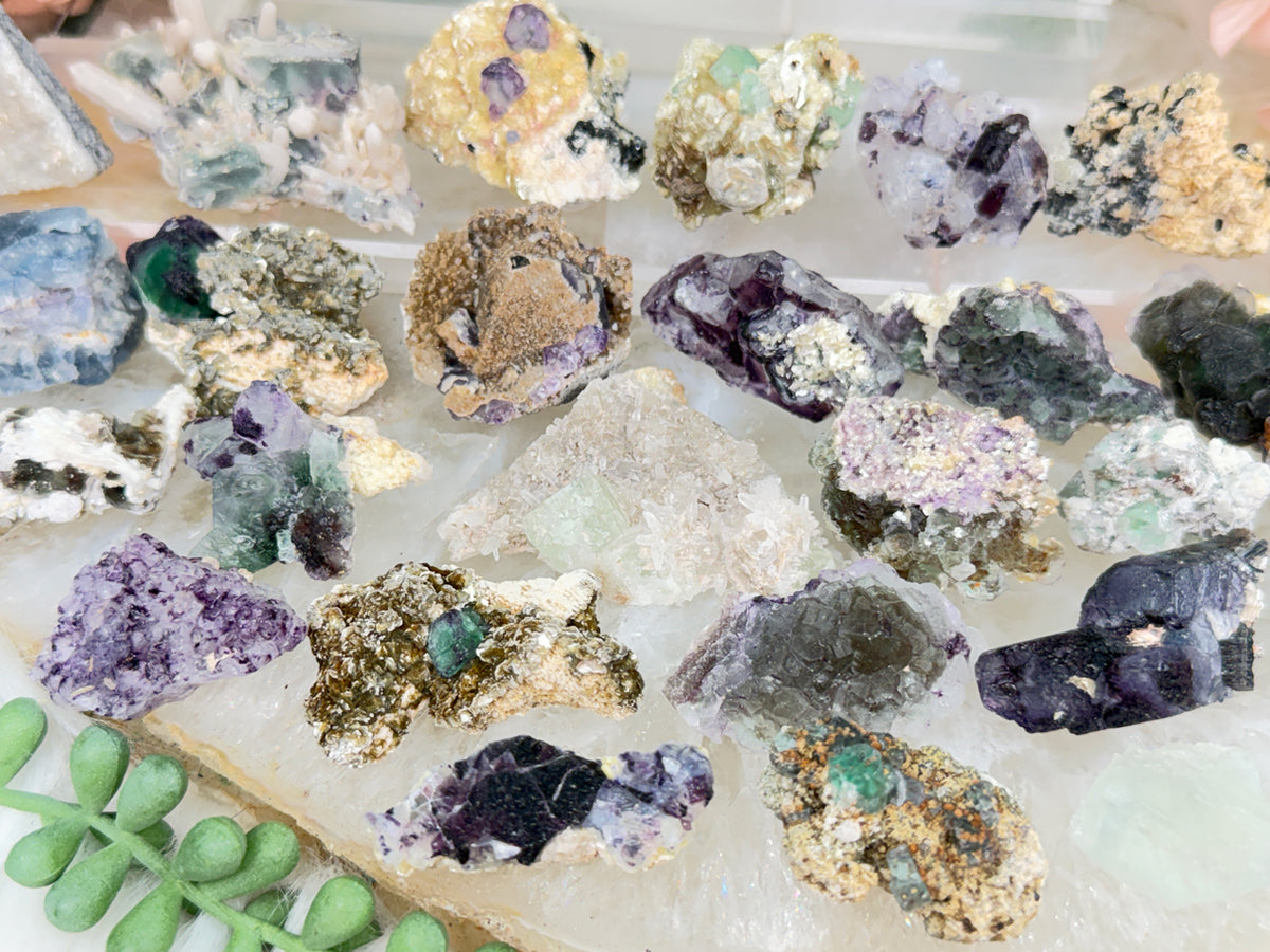 Small Unique Fluorite Specimens