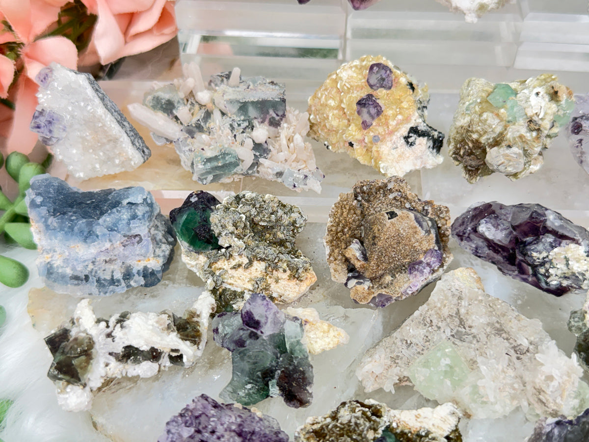 Small Unique Fluorite Specimens