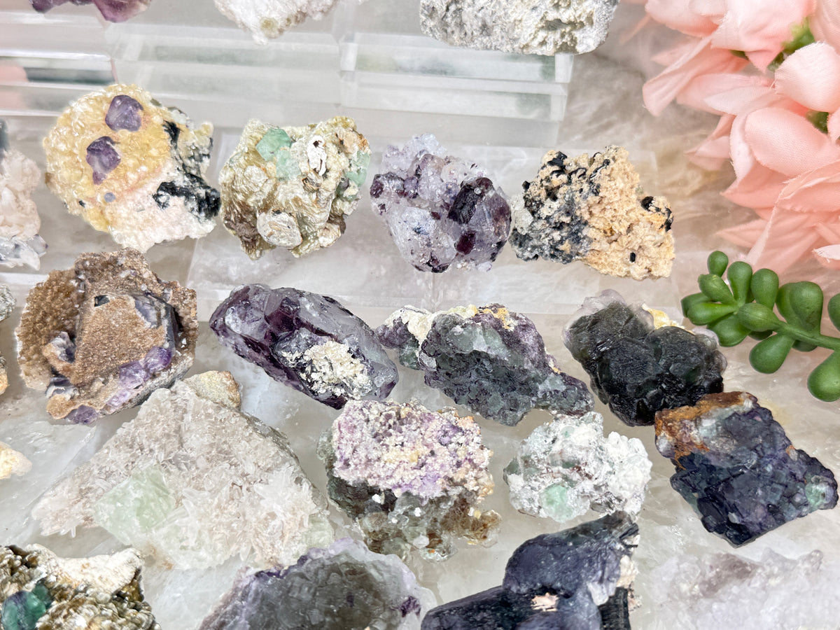Small Unique Fluorite Specimens