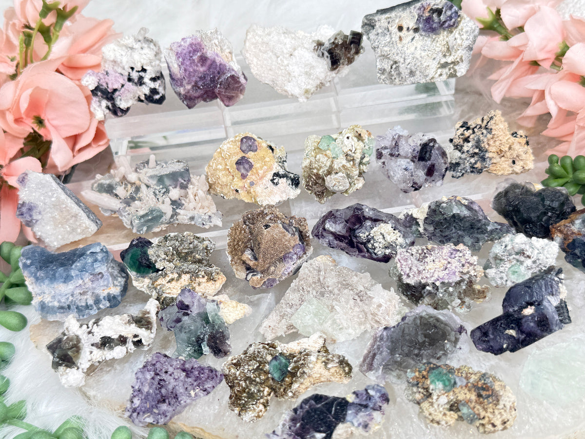 Small Unique Fluorite Specimens