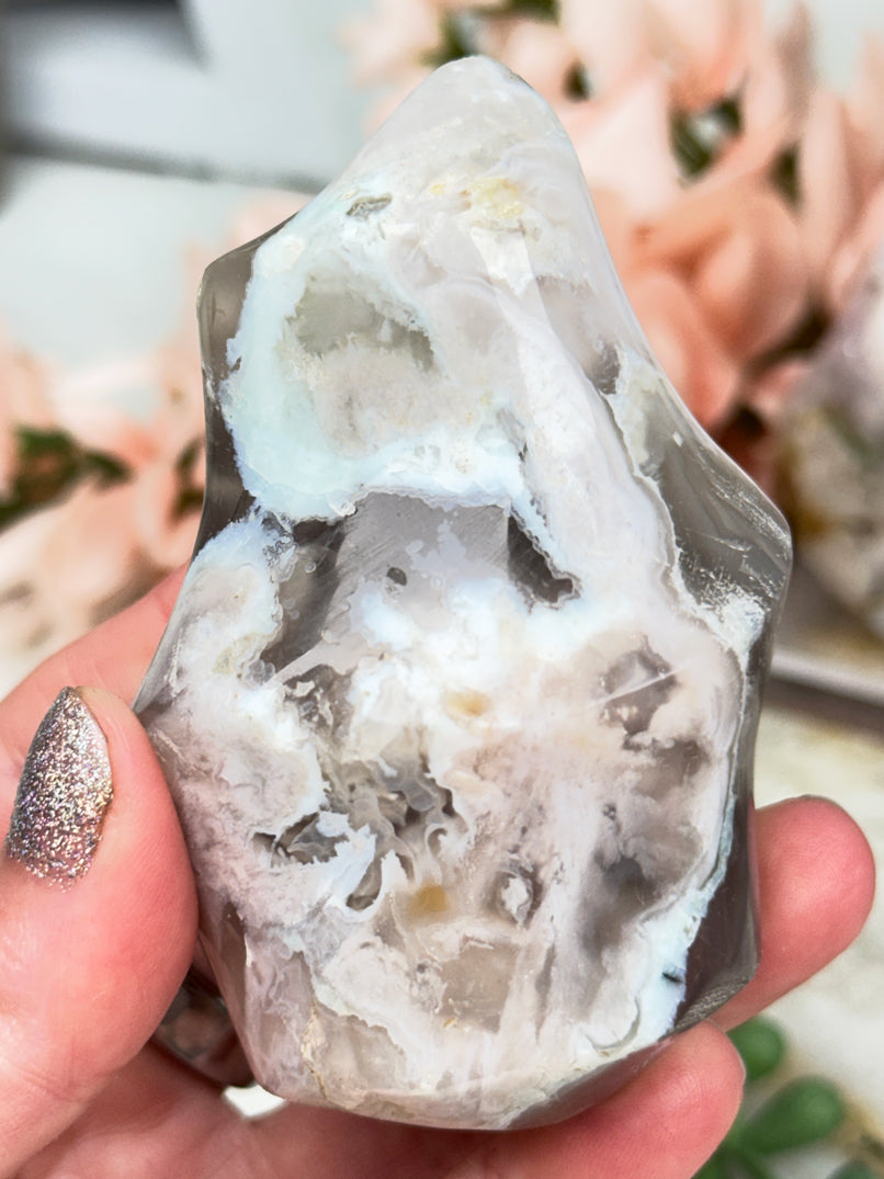 Flower Agate Flames