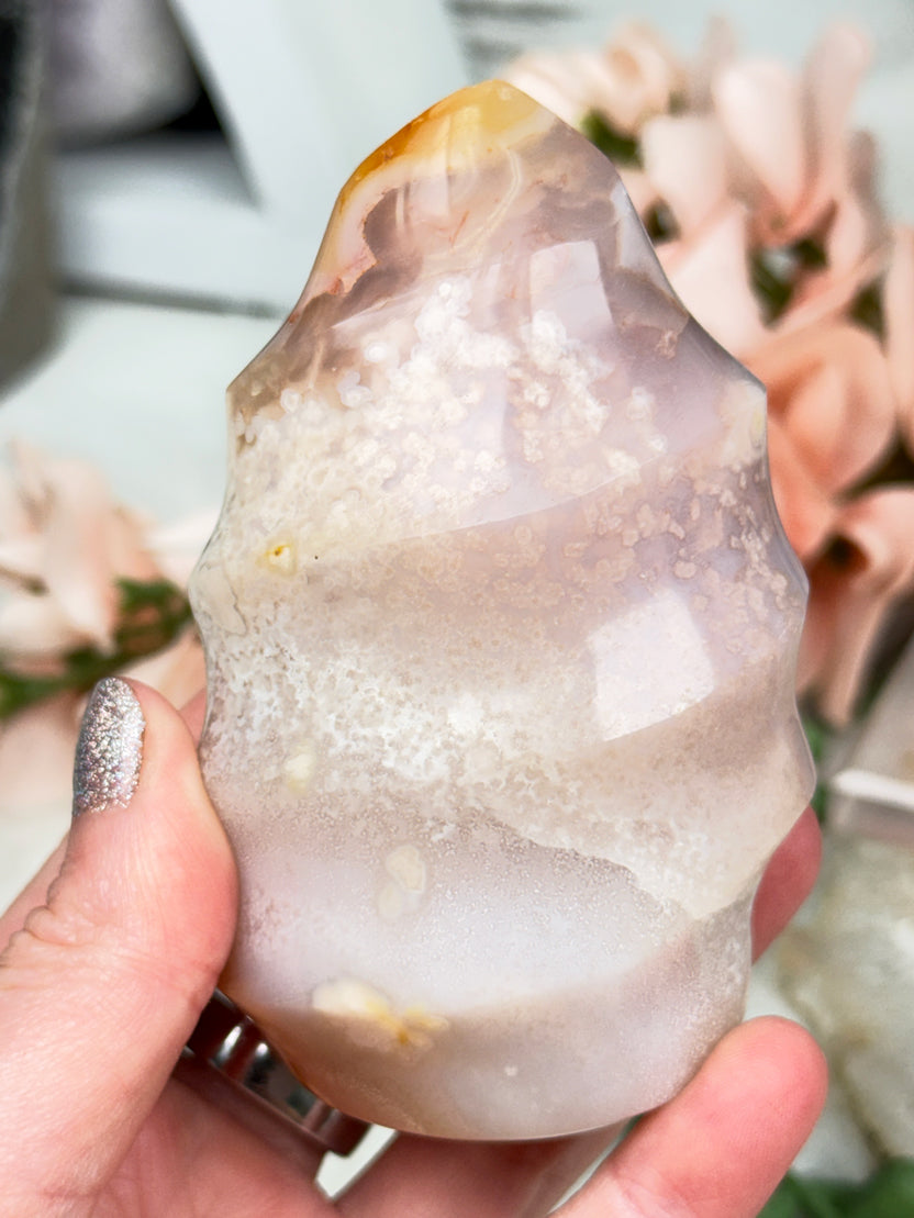 Flower Agate Flames