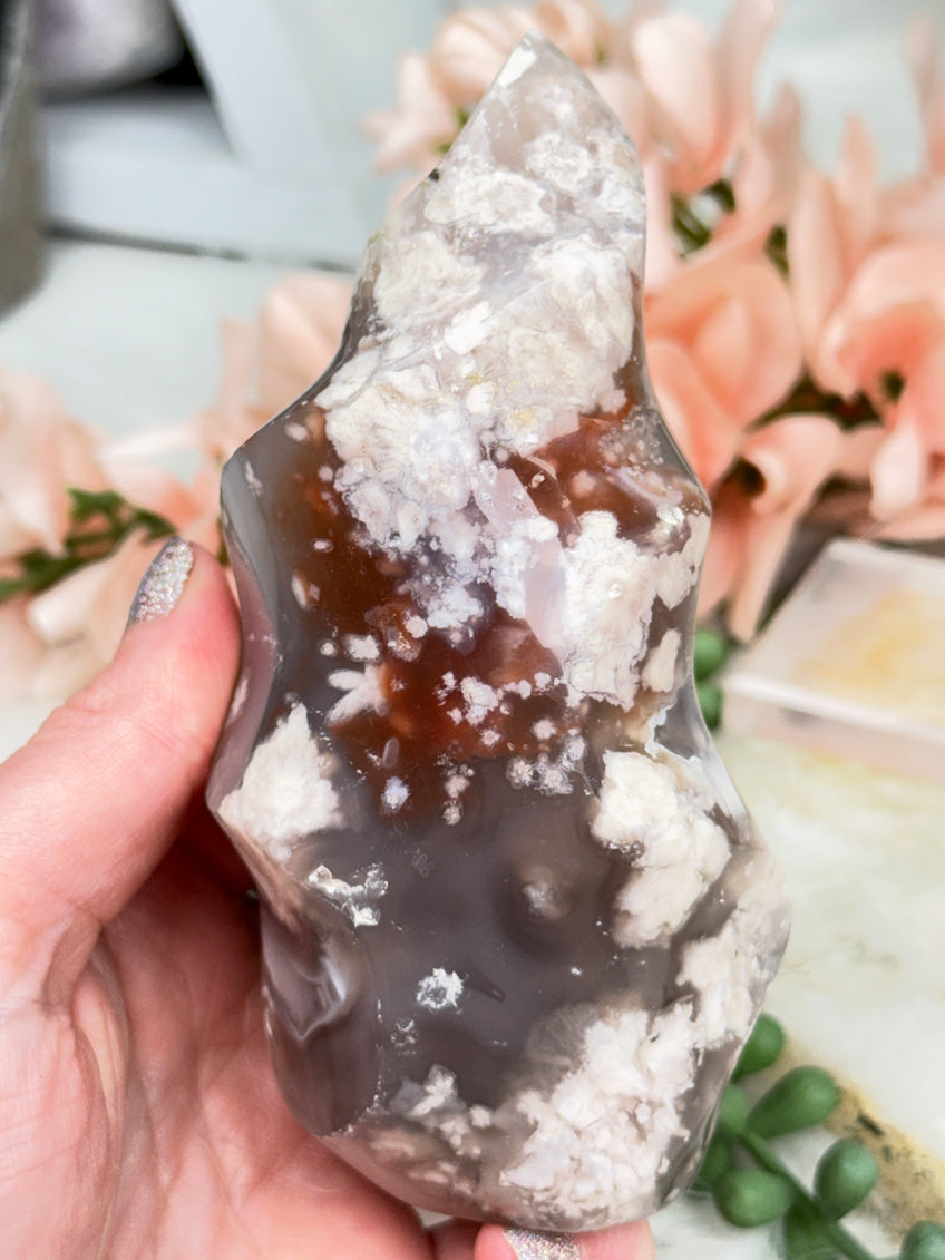 Flower Agate Flames