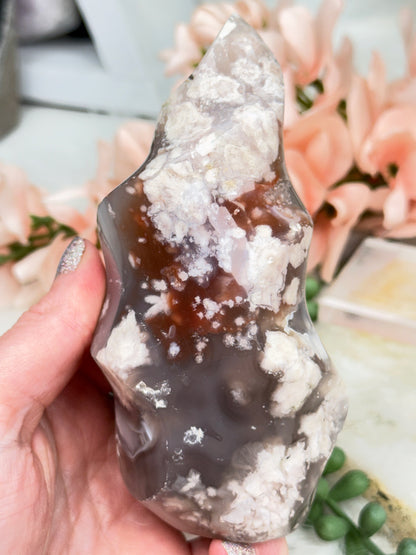 Flower Agate Flames
