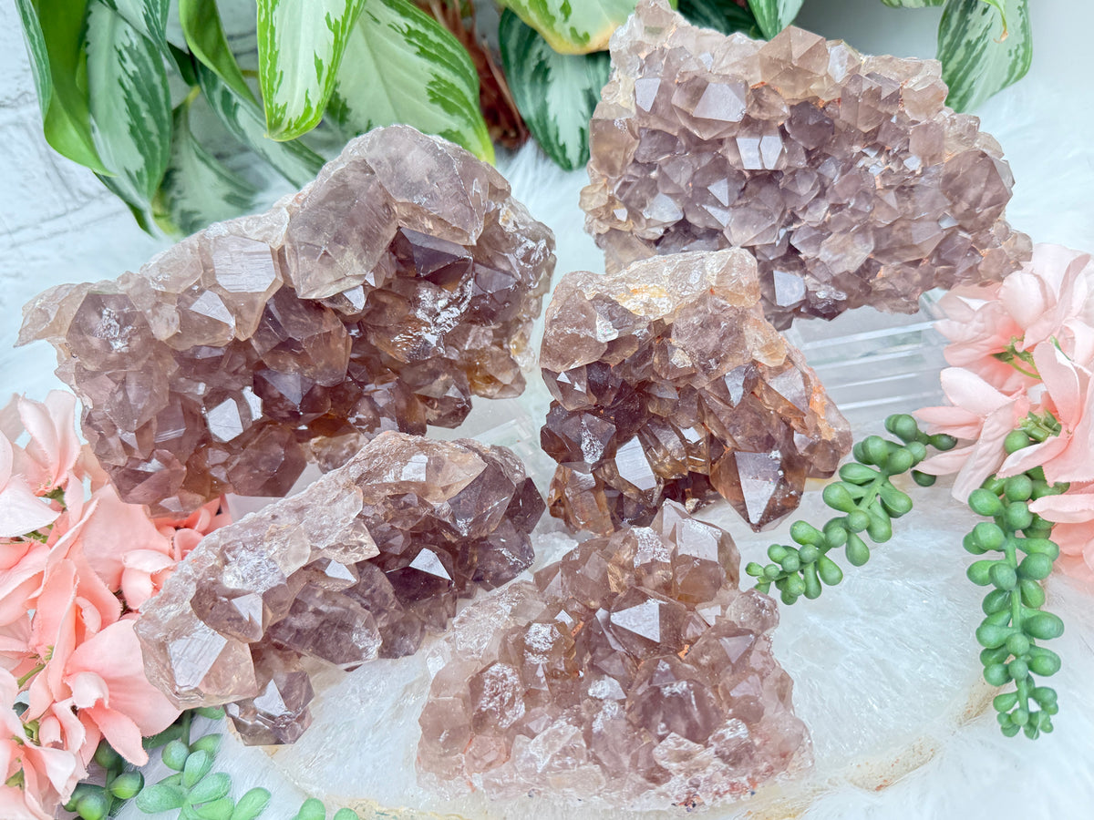Smoky Quartz Clusters
