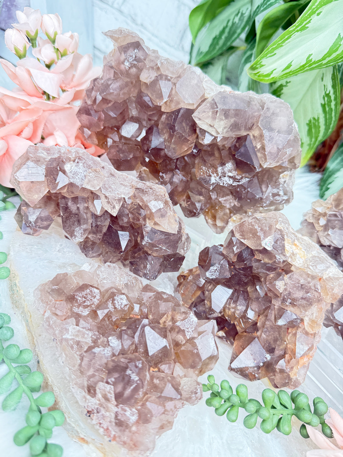 Smoky Quartz Clusters