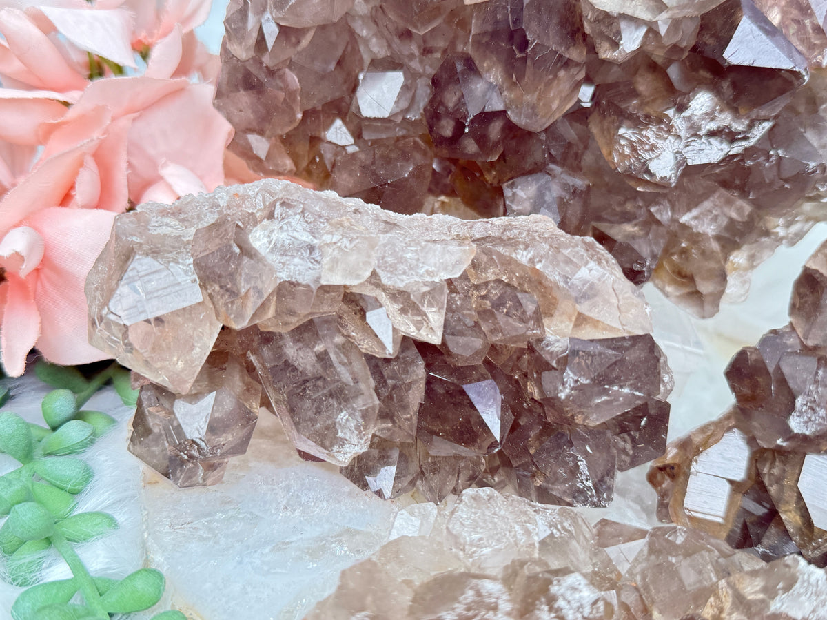 Smoky Quartz Clusters