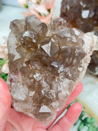 Smoky Quartz Clusters