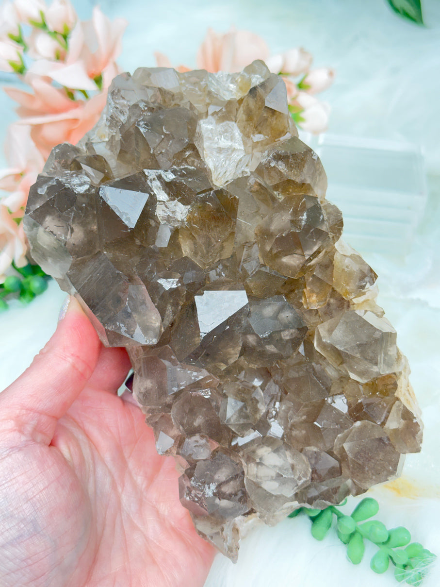 Smoky Quartz Clusters