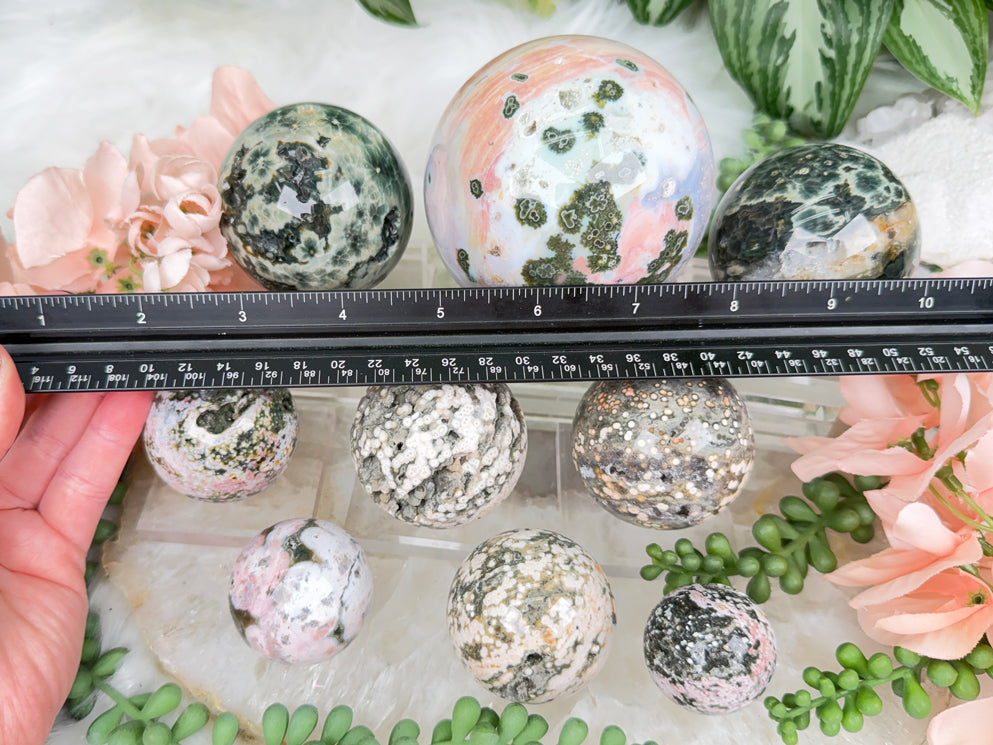 Colorful Ocean Jasper Spheres