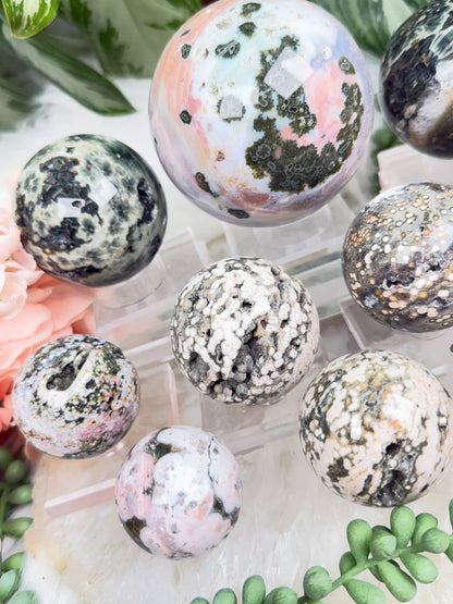 Colorful Ocean Jasper Spheres