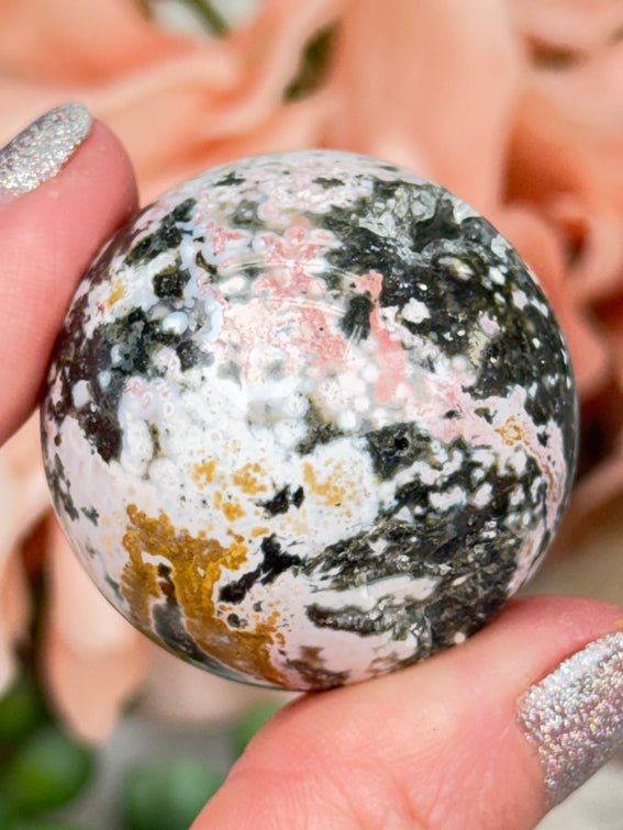 Colorful Ocean Jasper Spheres