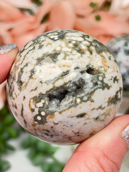 Colorful Ocean Jasper Spheres