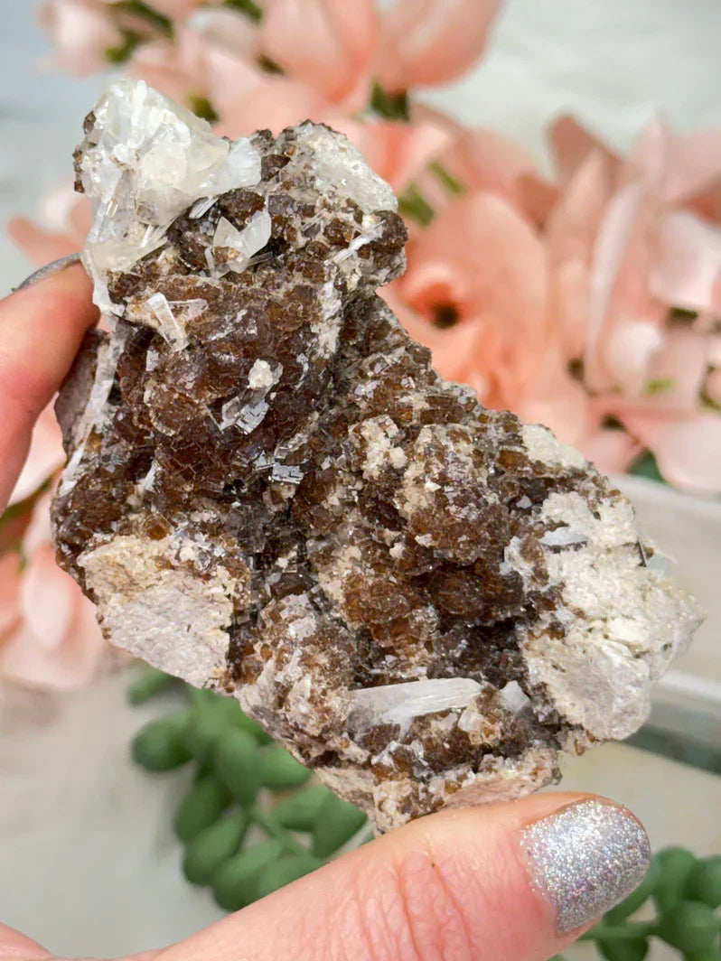 Brown Fluorite Celestite