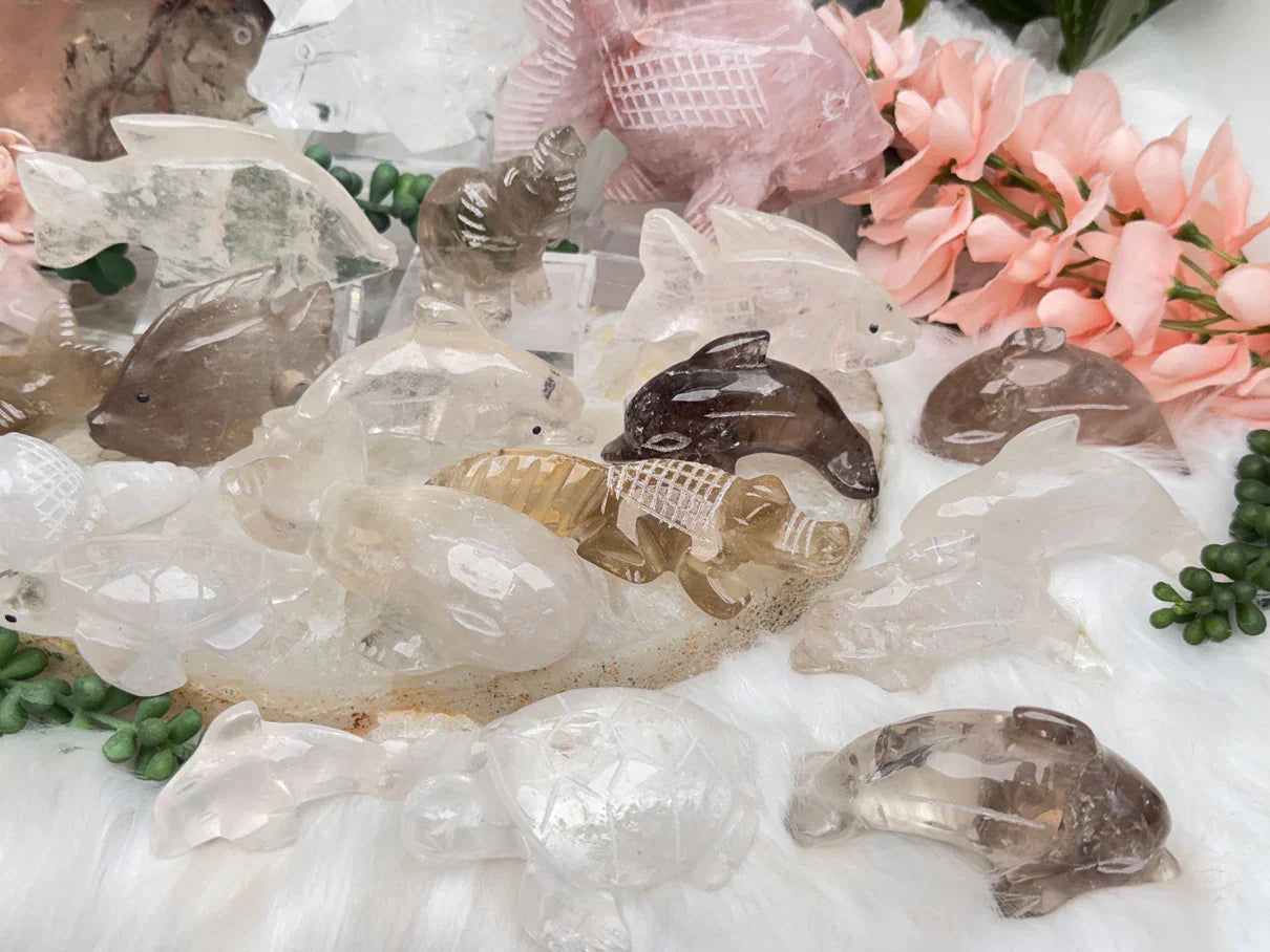 Quartz Animal Carvings