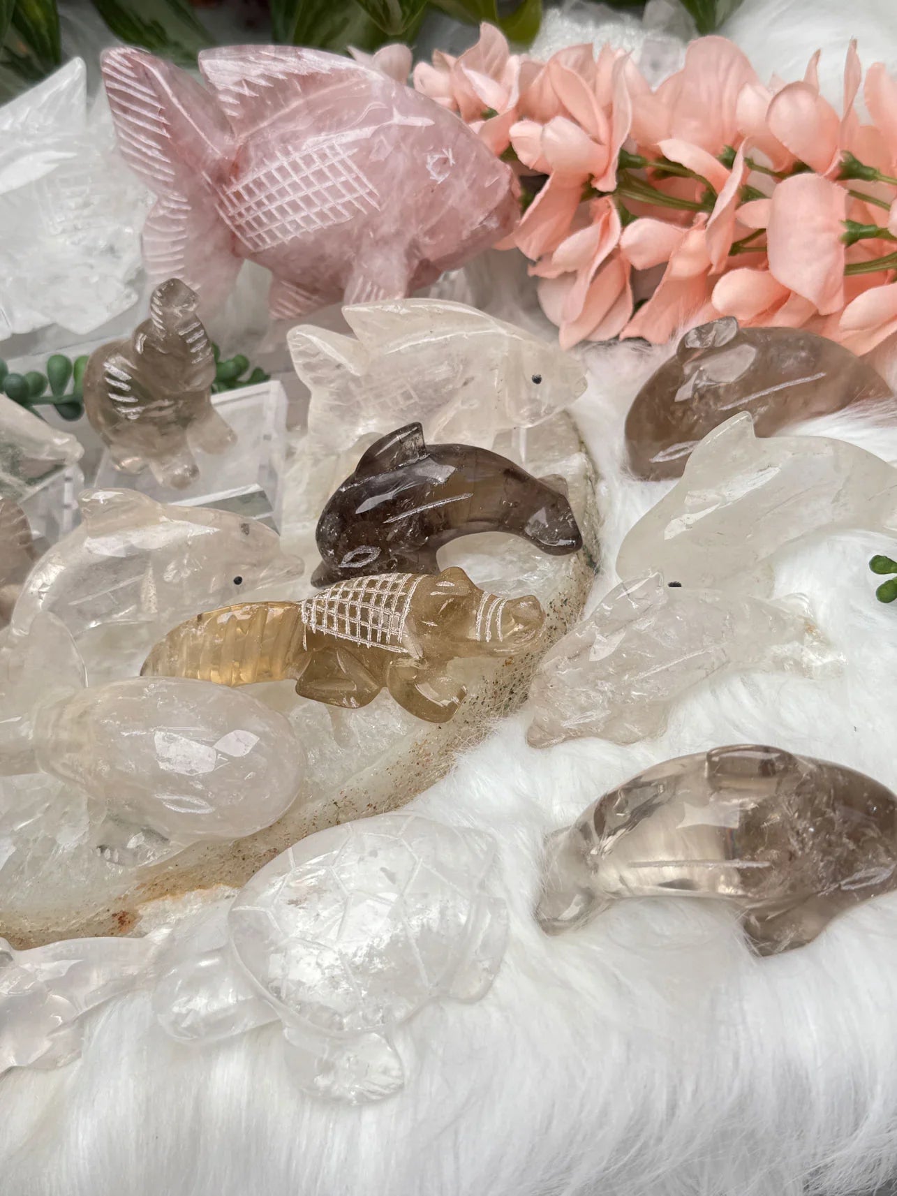 Quartz Animal Carvings