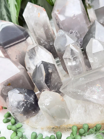 Gray Lithium Quartz Points