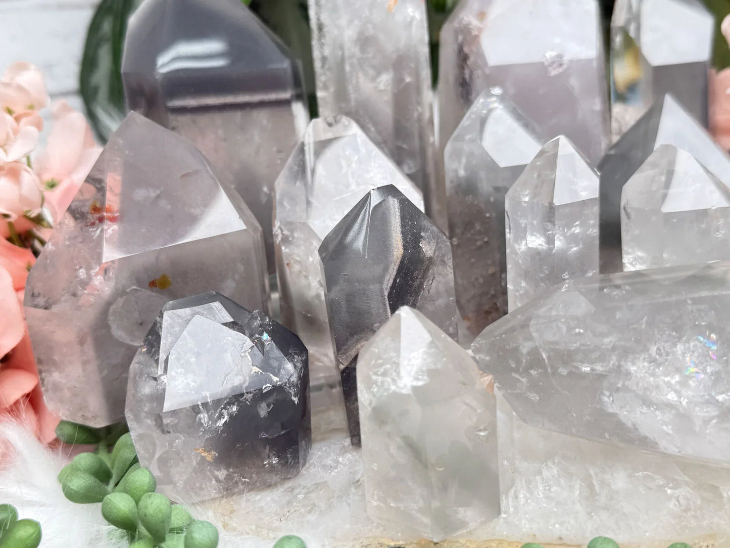 Gray Lithium Quartz Points