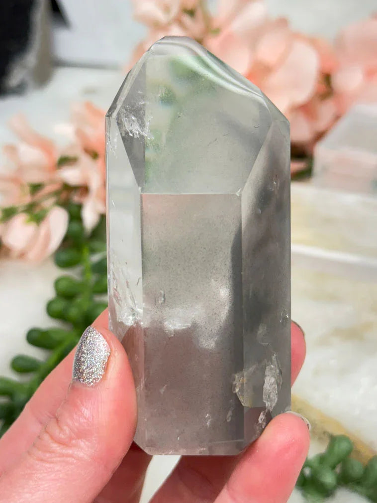 Gray Lithium Quartz Points