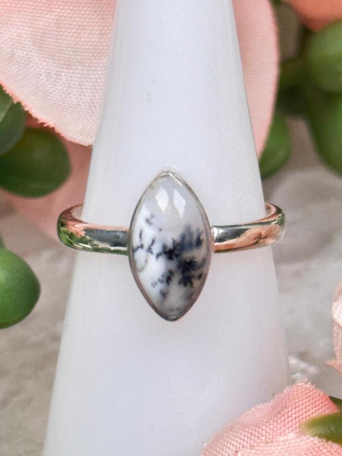 pear-shaped-dendritic-opal-ring
