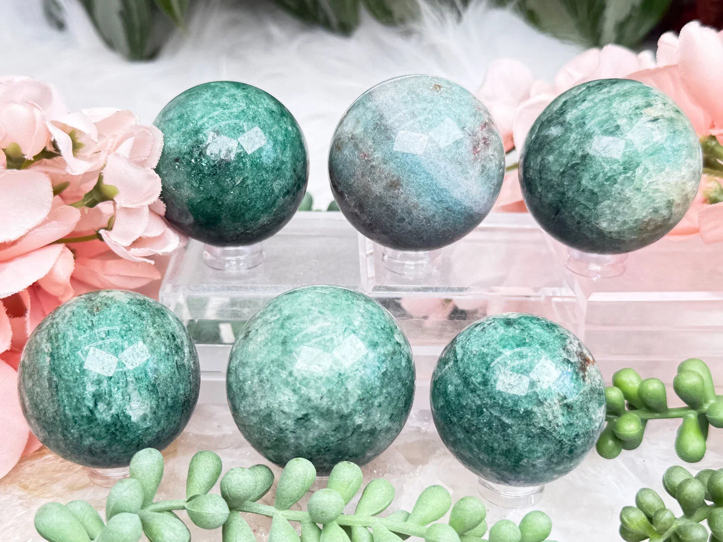 Green Aventurine Spheres