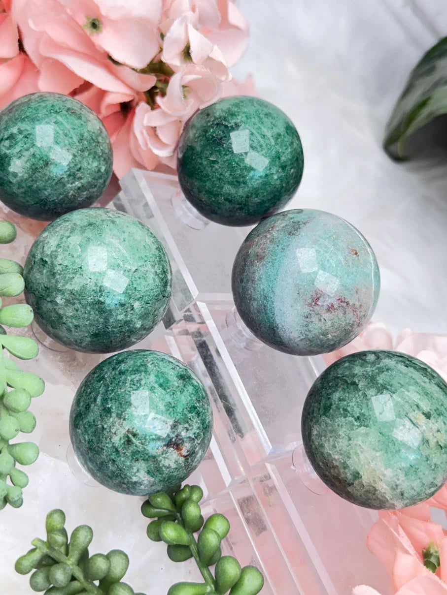 Green Aventurine Spheres